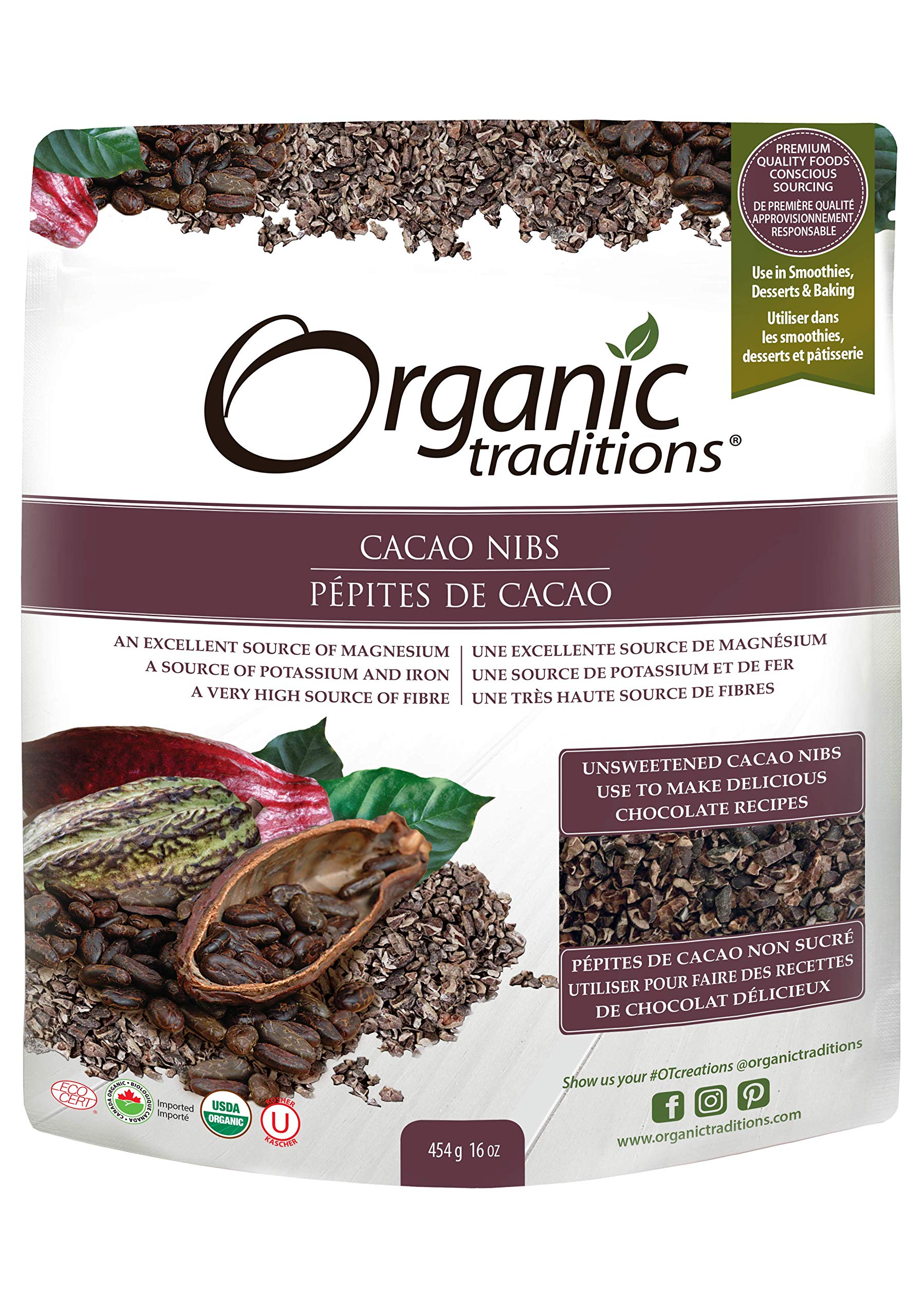 Organic Traditions - Cacao Nibs (454g)