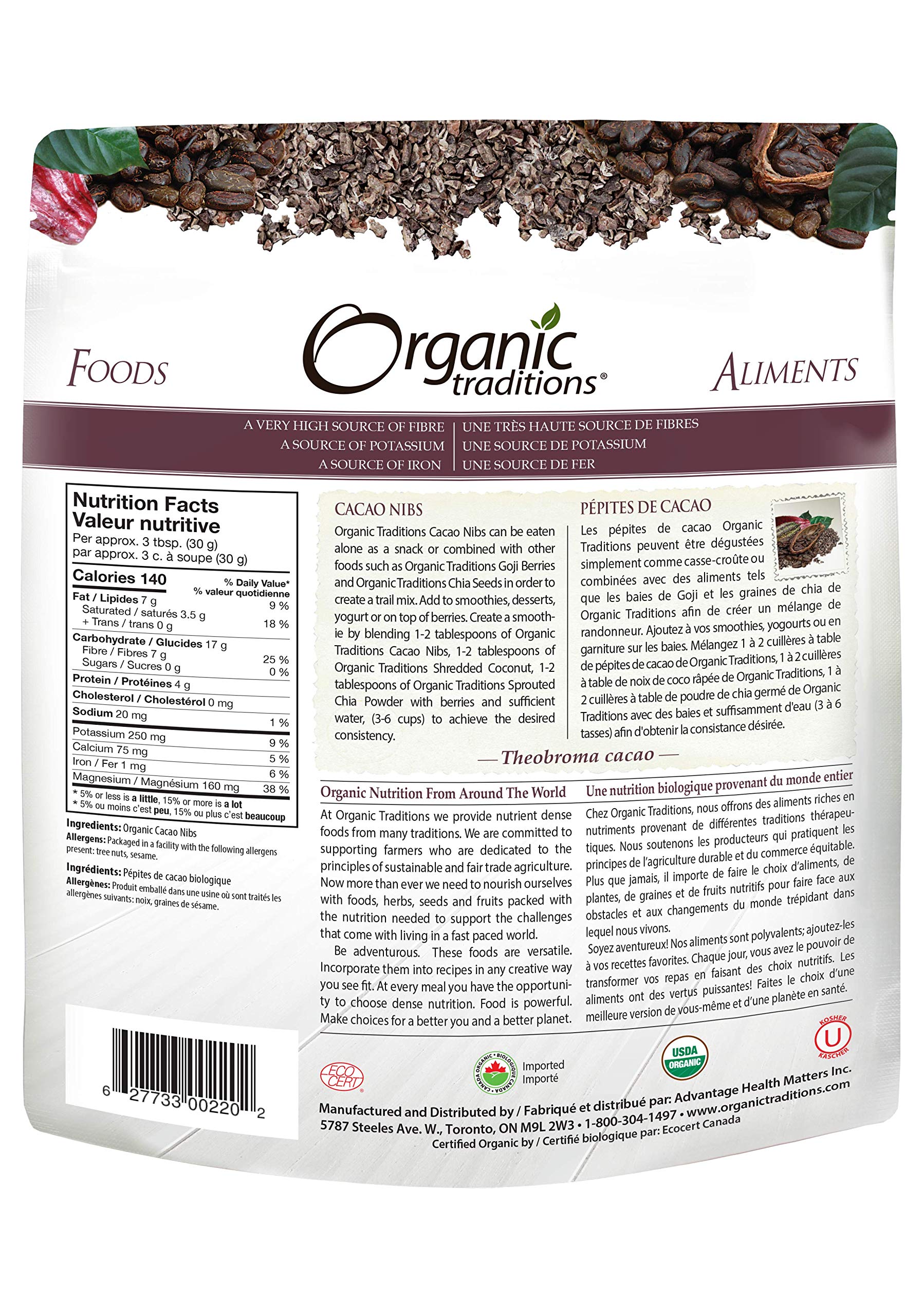 Organic Traditions - Cacao Nibs (454g)