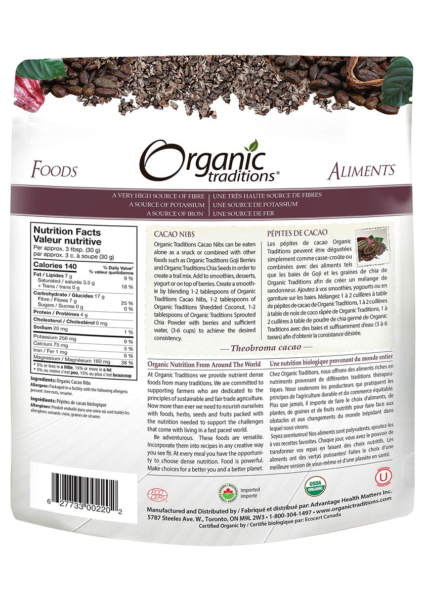 Organic Traditions - Cacao Nibs (454g)