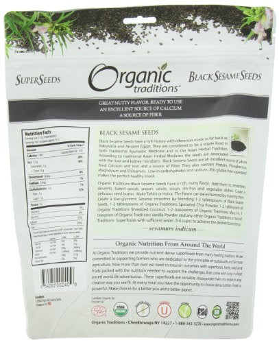 Organic Traditions - Black Sesame Seeds (227g)