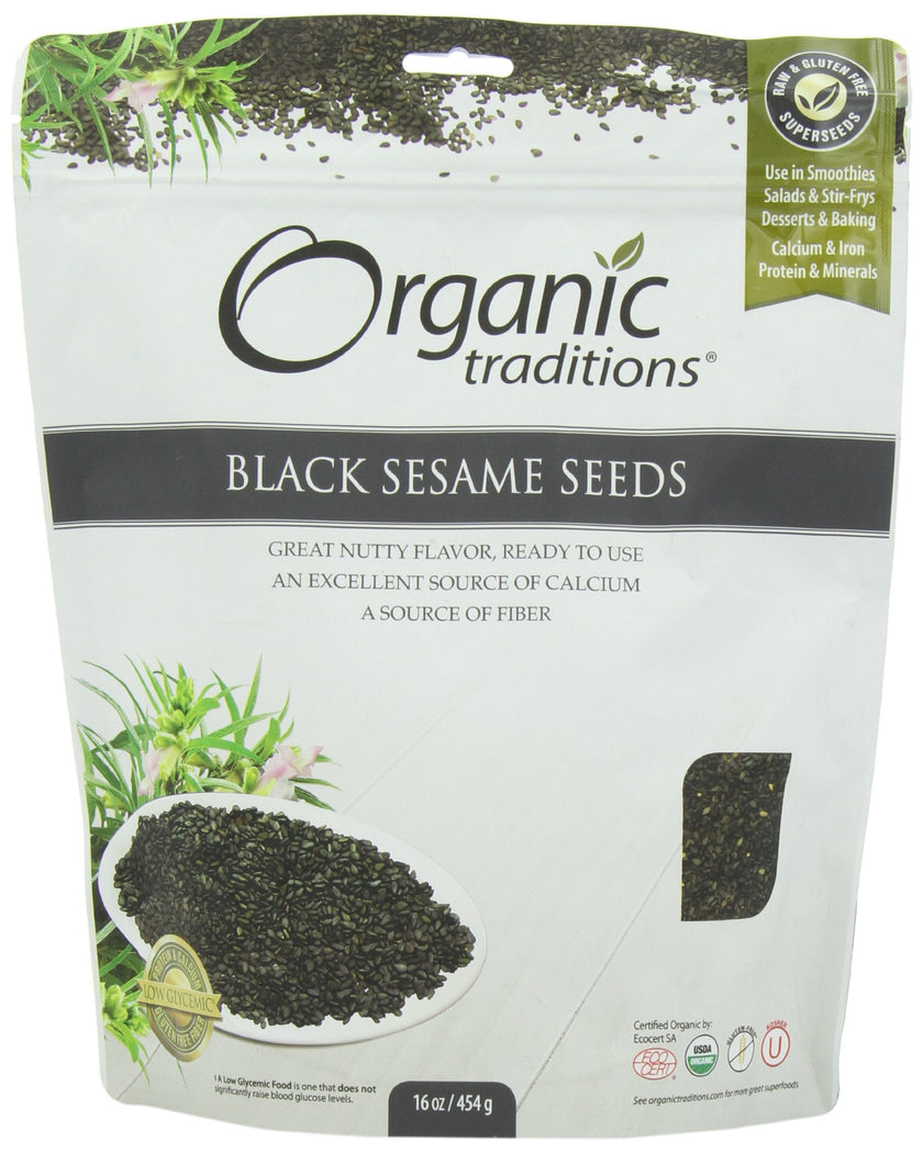 Organic Traditions - Black Sesame Seeds (454g)