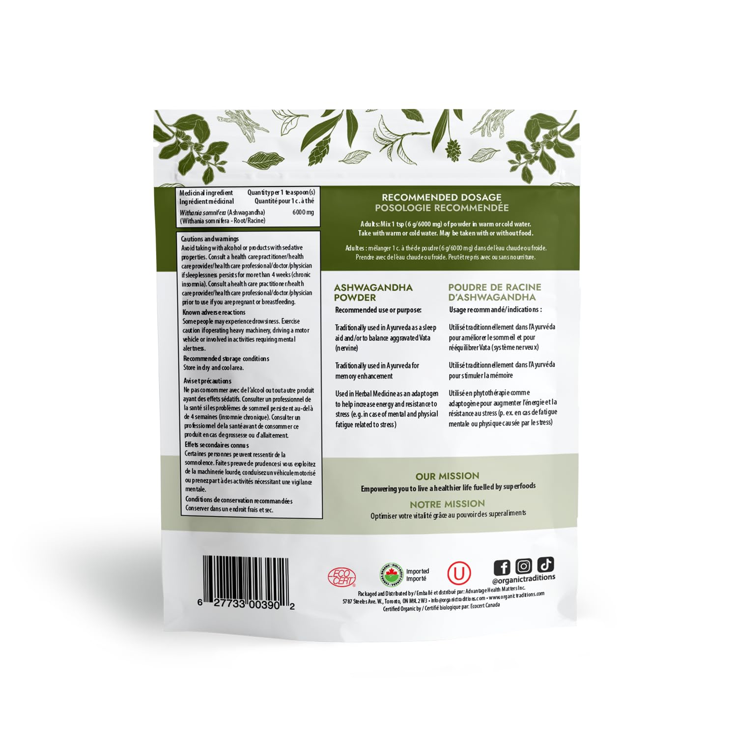 Organic Traditions - Ashwagandha Powder (200g)