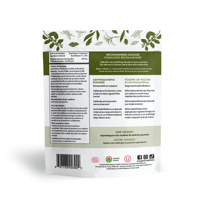 Organic Traditions - Ashwagandha Powder (200g)