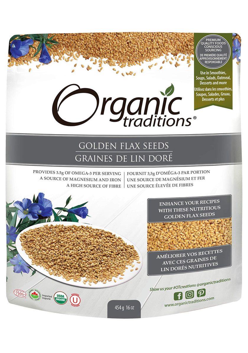 Organic Traditions - Golden Flax Seeds (454g)