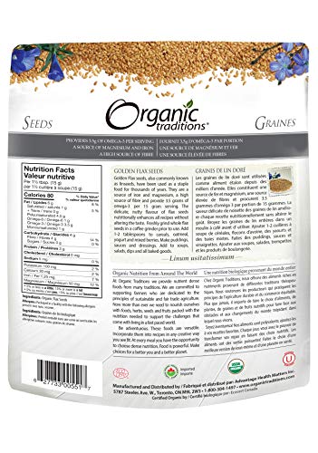 Organic Traditions - Golden Flax Seeds (454g)