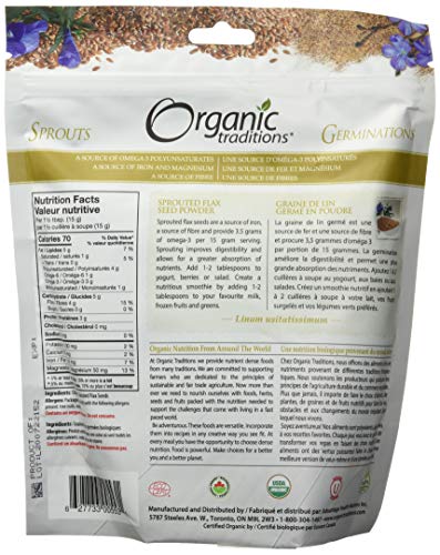 Organic Traditions - Sprouted Flax (454g)