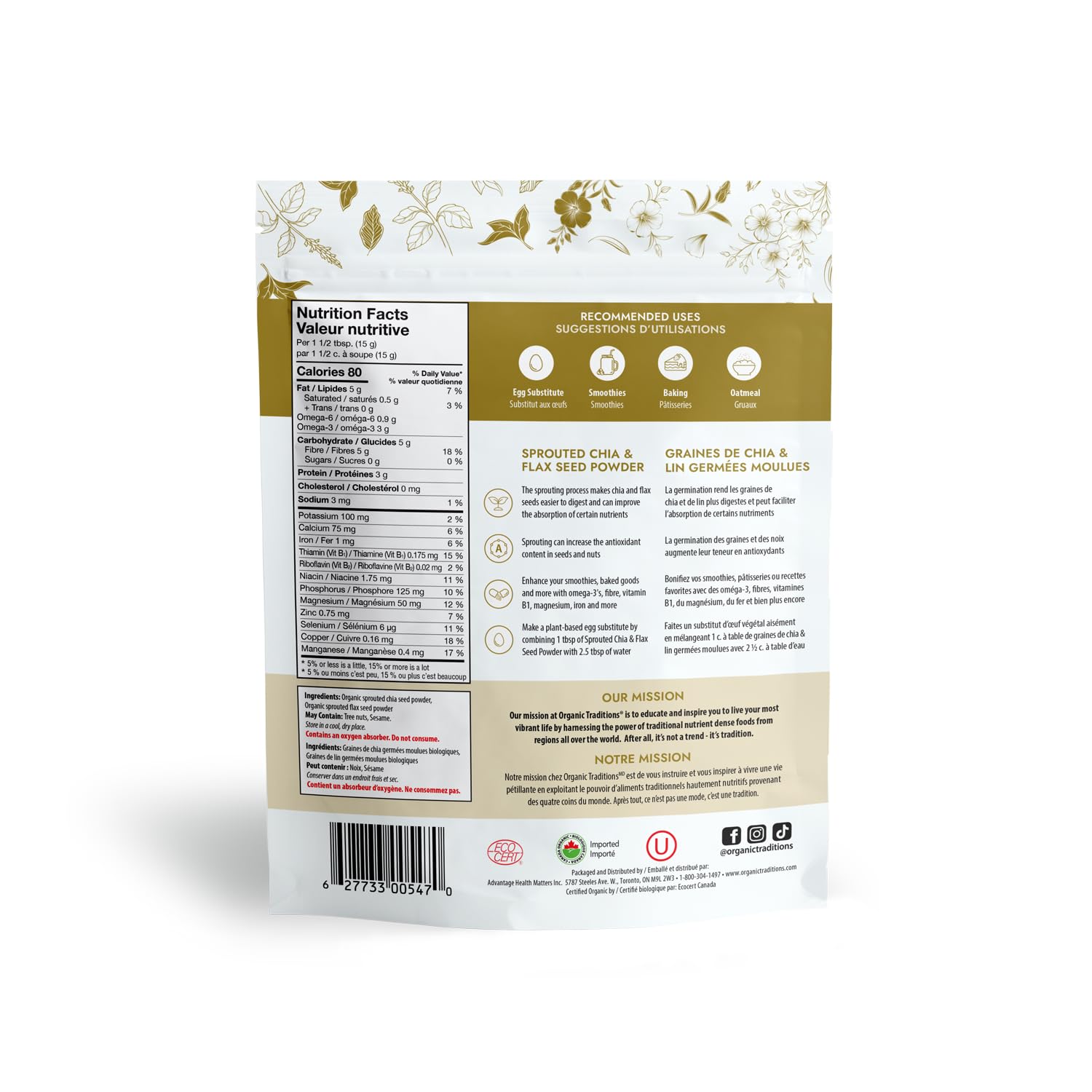 Organic Traditions - Sprouted Chia (227g)