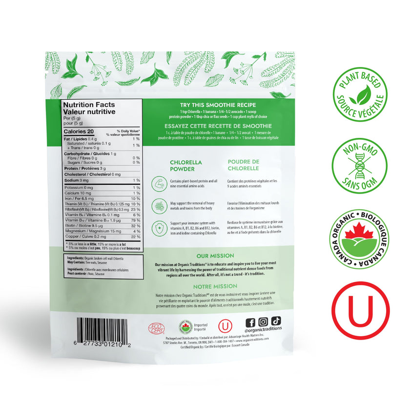 Organic Traditions - Chlorella Powder (150g)