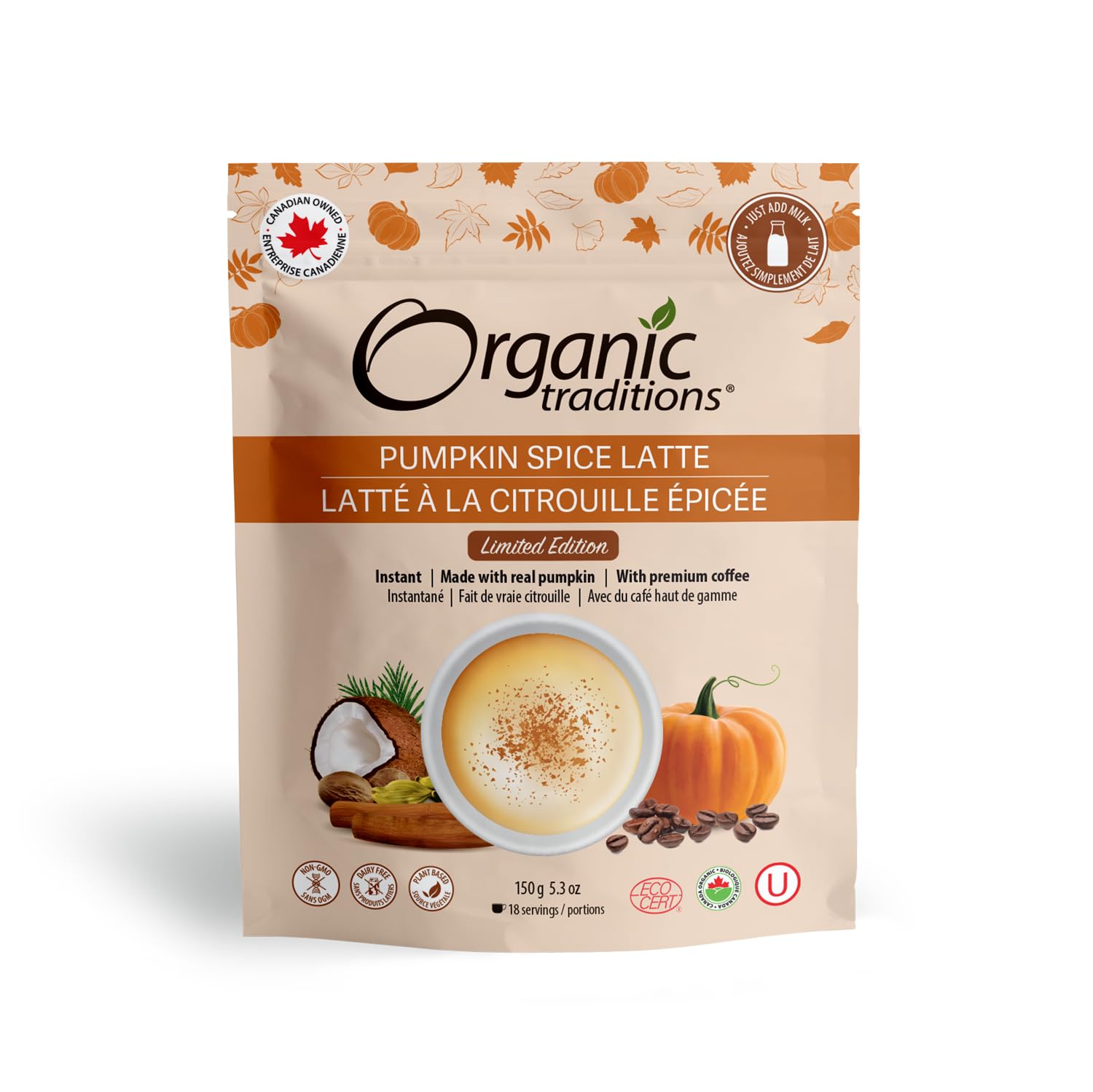 Organic Traditions - Pumpkin Spice Latte (150g)