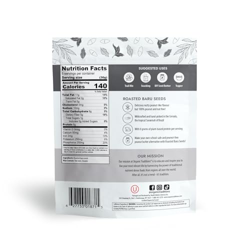 Organic Traditions - Roasted Baru Seeds (150g)