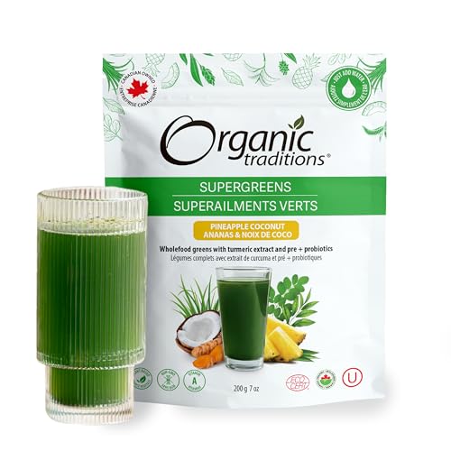 Organic Traditions - Supergreens - Pineapple Coconut (100g)