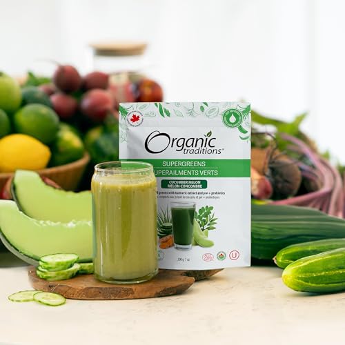 Organic Traditions - Supergreens - Cucumber Melon (100g)