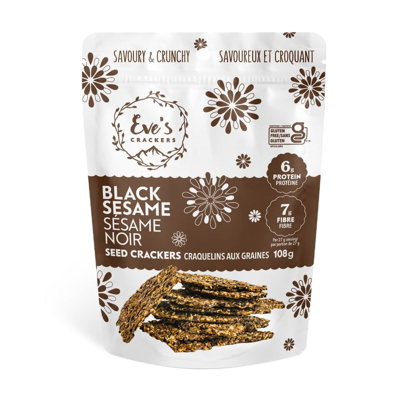 Eve's Crackers - Black Sesame (108g)