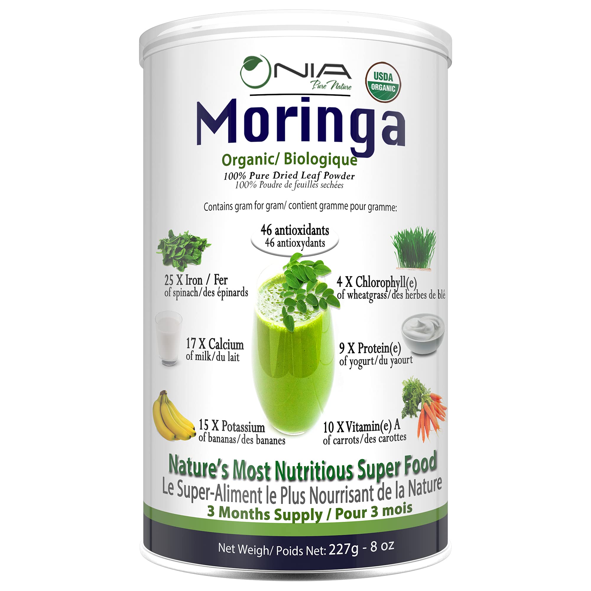 Nia Pure Nature - Organic Moringa Powder (227g)