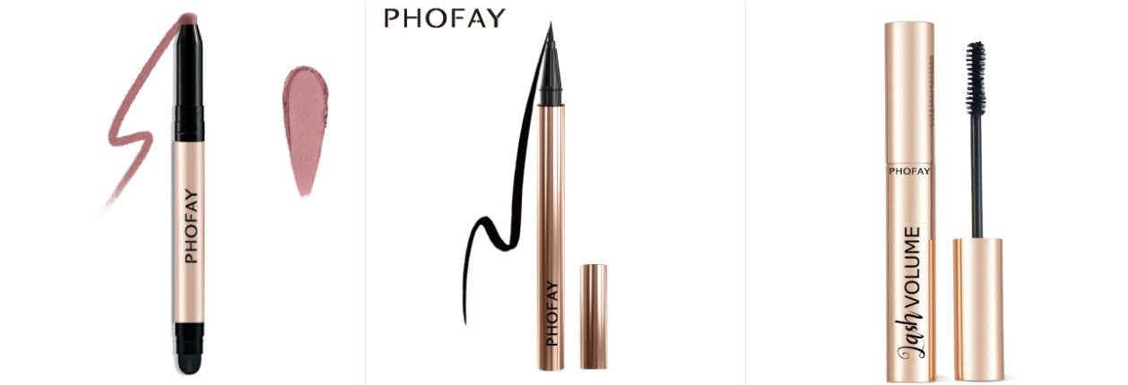 PHOFAY Eyeshadow Stick – Waterproof, Easy-Blend Colour (12 Shade Sets)