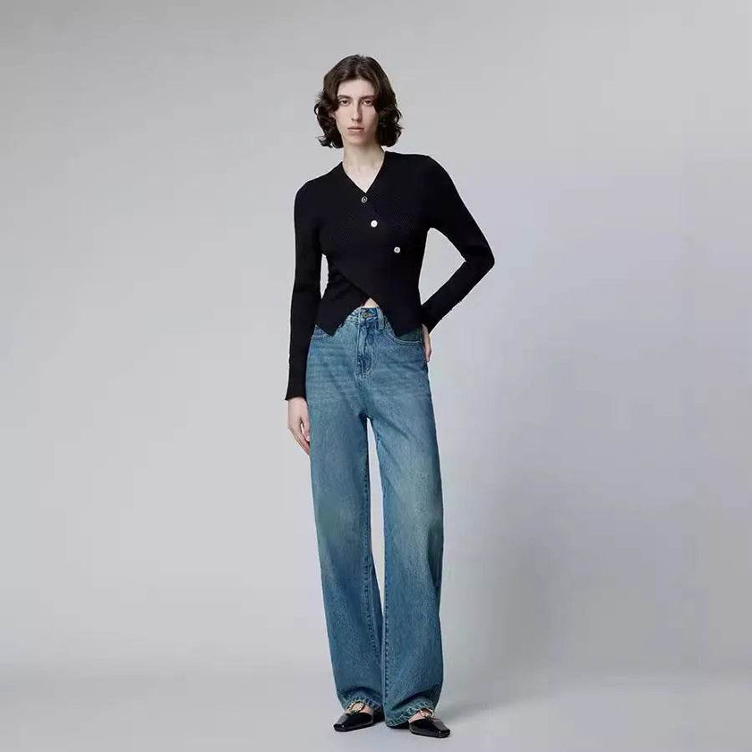 Fashion American Retro New Baggy Jeans Pant Women
