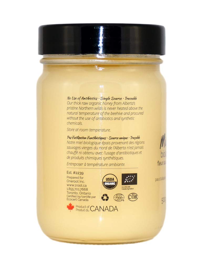 OneRoot - Organic Raw Wildflower Honey (500g)