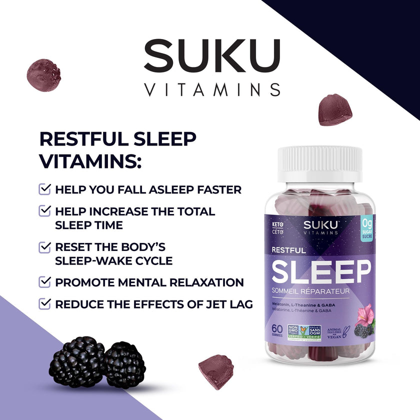 SUKU Vitamins - Restful Sleep (60gmy)