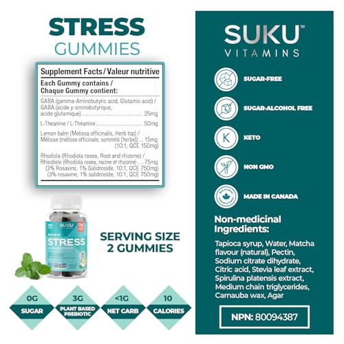 SUKU Vitamins - Buh Bye Stress (60gmy)