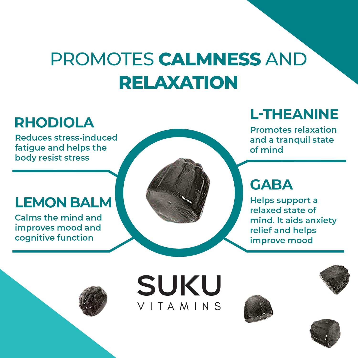 SUKU Vitamins - Buh Bye Stress (60gmy)