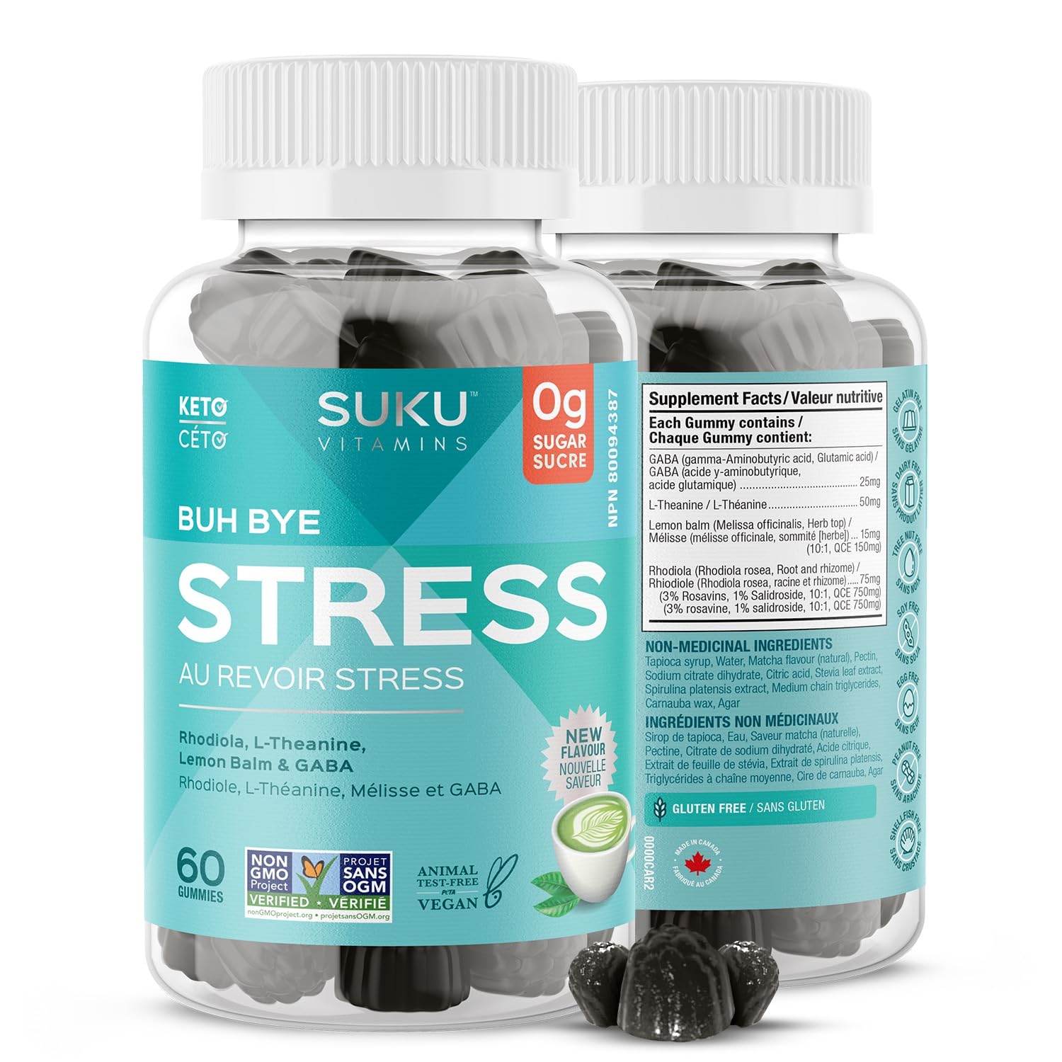 SUKU Vitamins - Buh Bye Stress (60gmy)