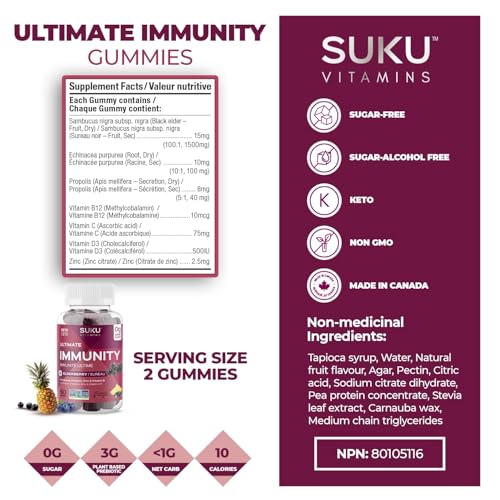 SUKU Vitamins - Ultimate Immunity (60gmy)