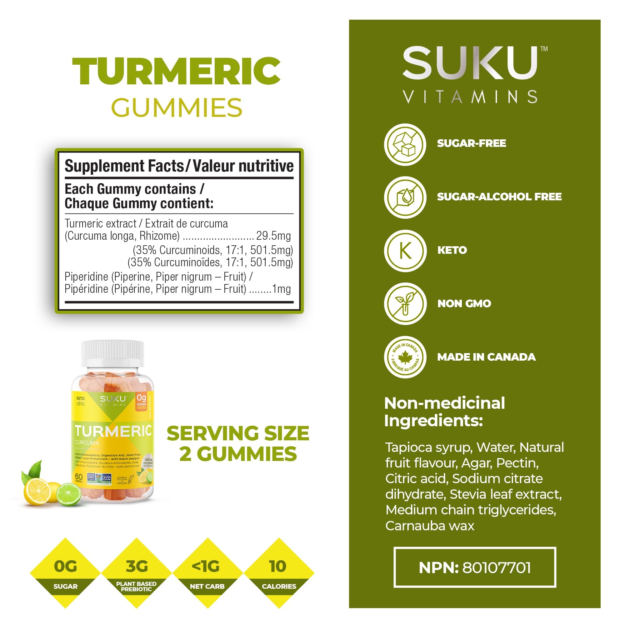 SUKU Vitamins - Turmeric (60gmy)
