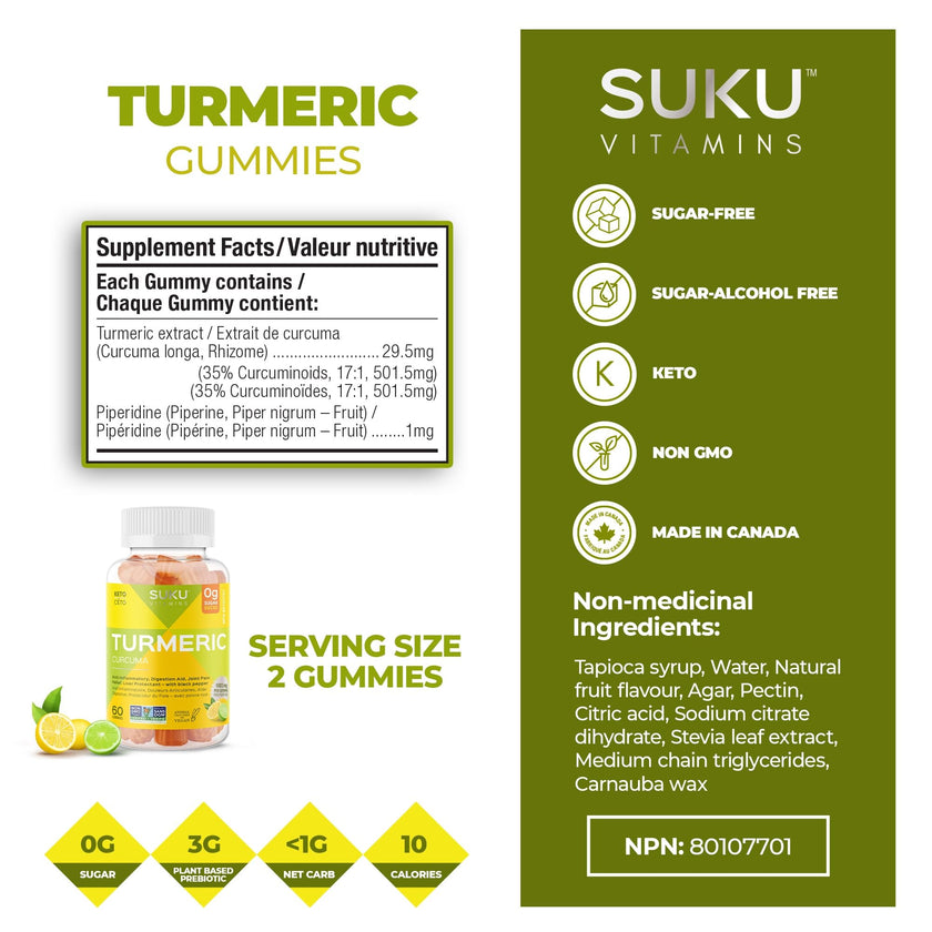 SUKU Vitamins - Turmeric (60gmy)