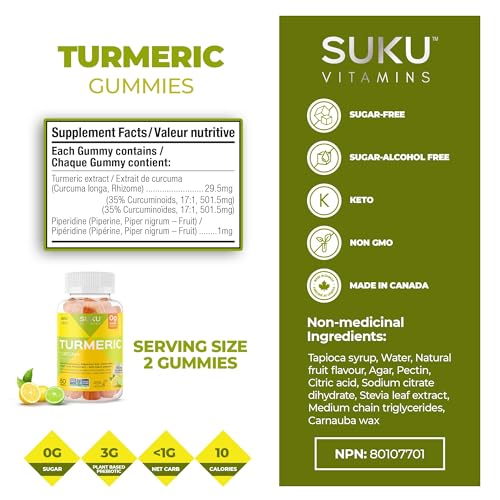 SUKU Vitamins - Turmeric (60gmy)
