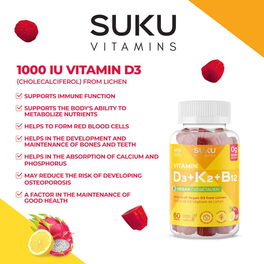 SUKU Vitamins - Vitamin D3 (60gmy)