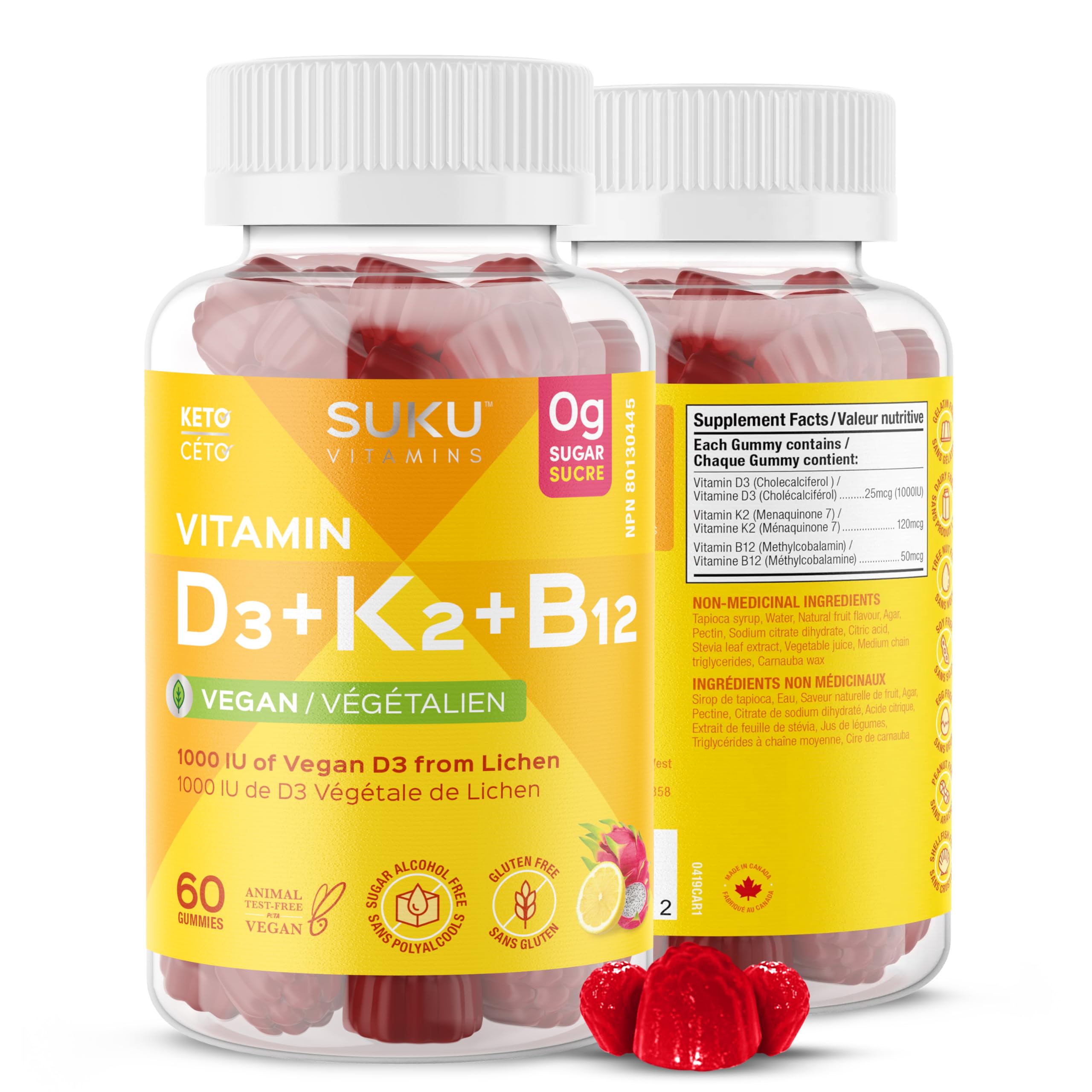 SUKU Vitamins - Vitamin D3 (60gmy)