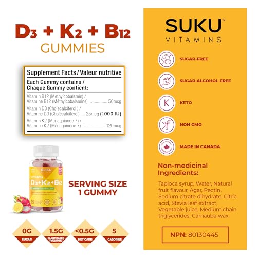 SUKU Vitamins - Vitamin D3 (60gmy)