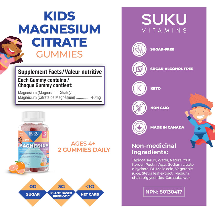 SUKU Vitamins - Kids Magnesium (60gmy)
