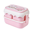 Cute Double Layered Kids Plastic Lunch Box
