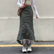 Casual Millennium Style Irregular Hip Bag Irregular Fishtail Skirt