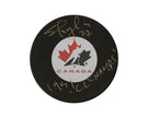 Shayne Corson Autographed Team Canada Autograph Model Puck Inscribed 