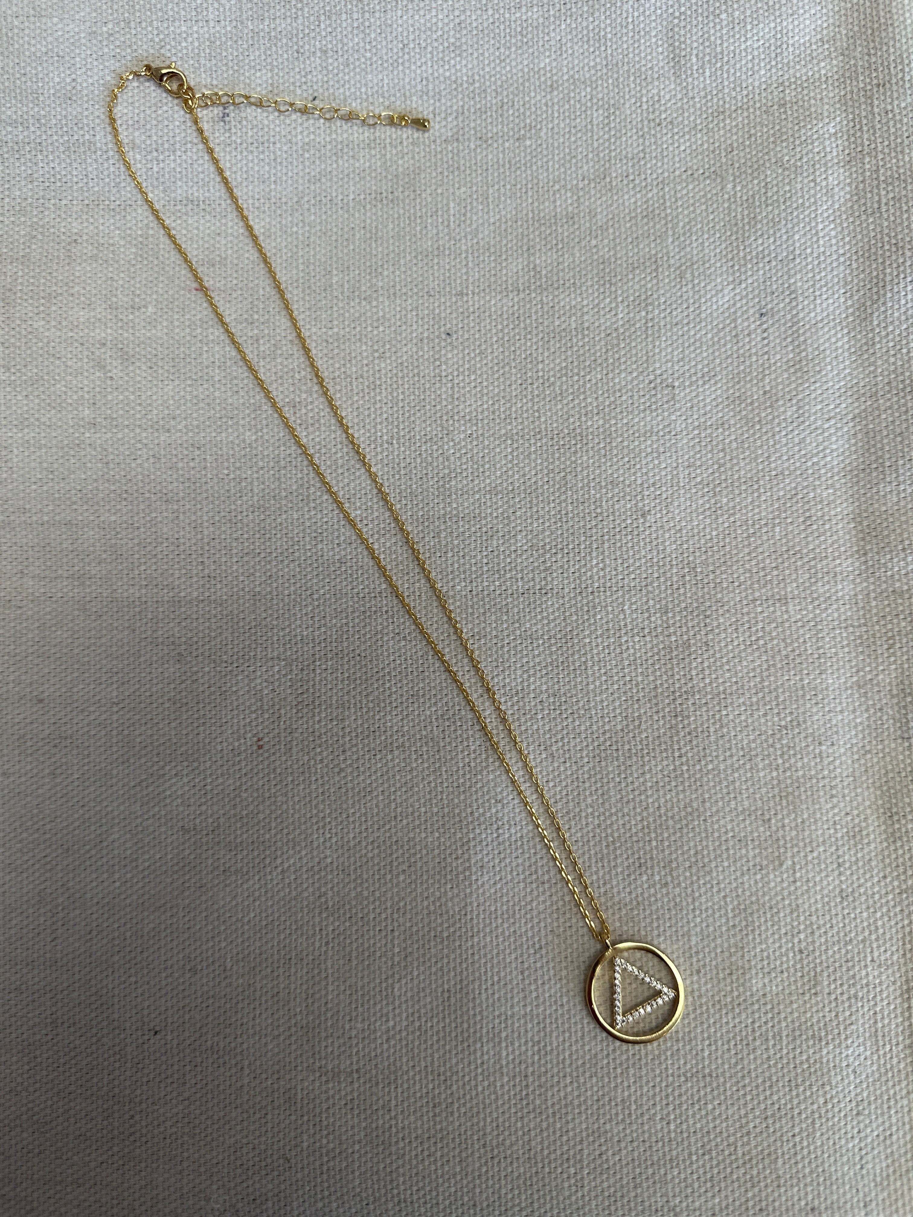 Standout Boutique Triangle Pendant Necklace