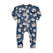 Bamboo Baby Zipper Footed Onesie | Night Sky