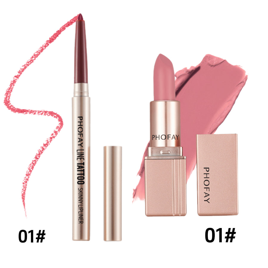 PHOFAY Matte Lipstick – Long-Lasting Waterproof Lip Colour (Singles & Sets)