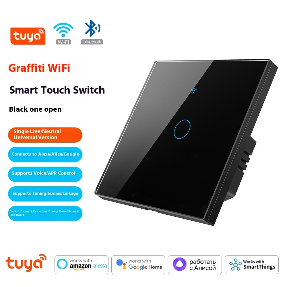 WiFi Smart Touch Switch Panel with App Control and Voice Assistant Support