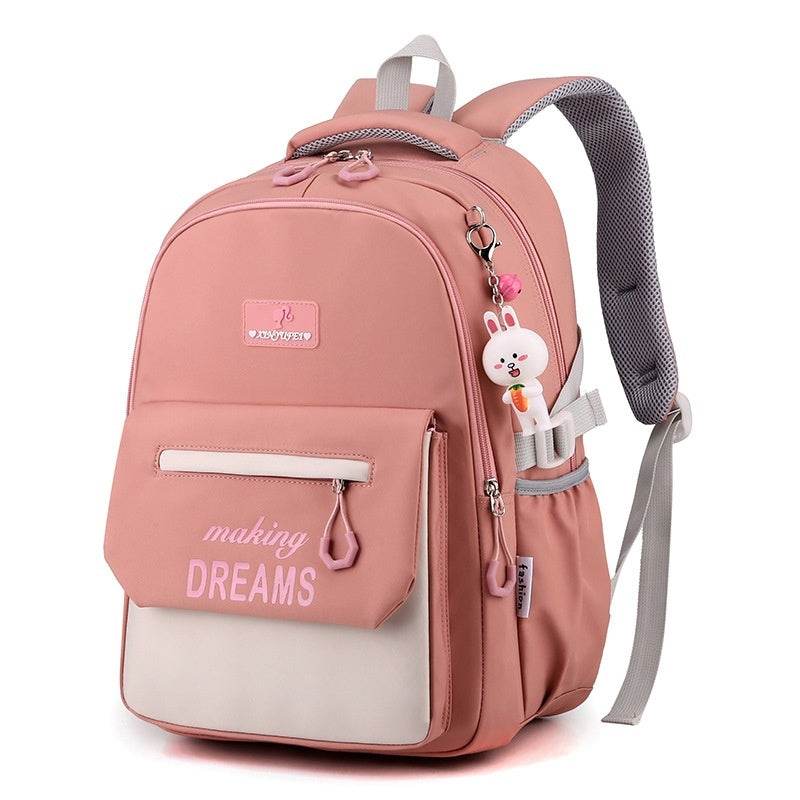 Kids’ Contrast Colour Schoolbag – Large Capacity bACKPACK
