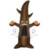 5 Halloween Inflatables Outdoor Decorations Ghost Tree With Pumpkins, Blow-Up LED Yard Decor Indoor Outdoor For Garden, Lawn, Party, Holiday