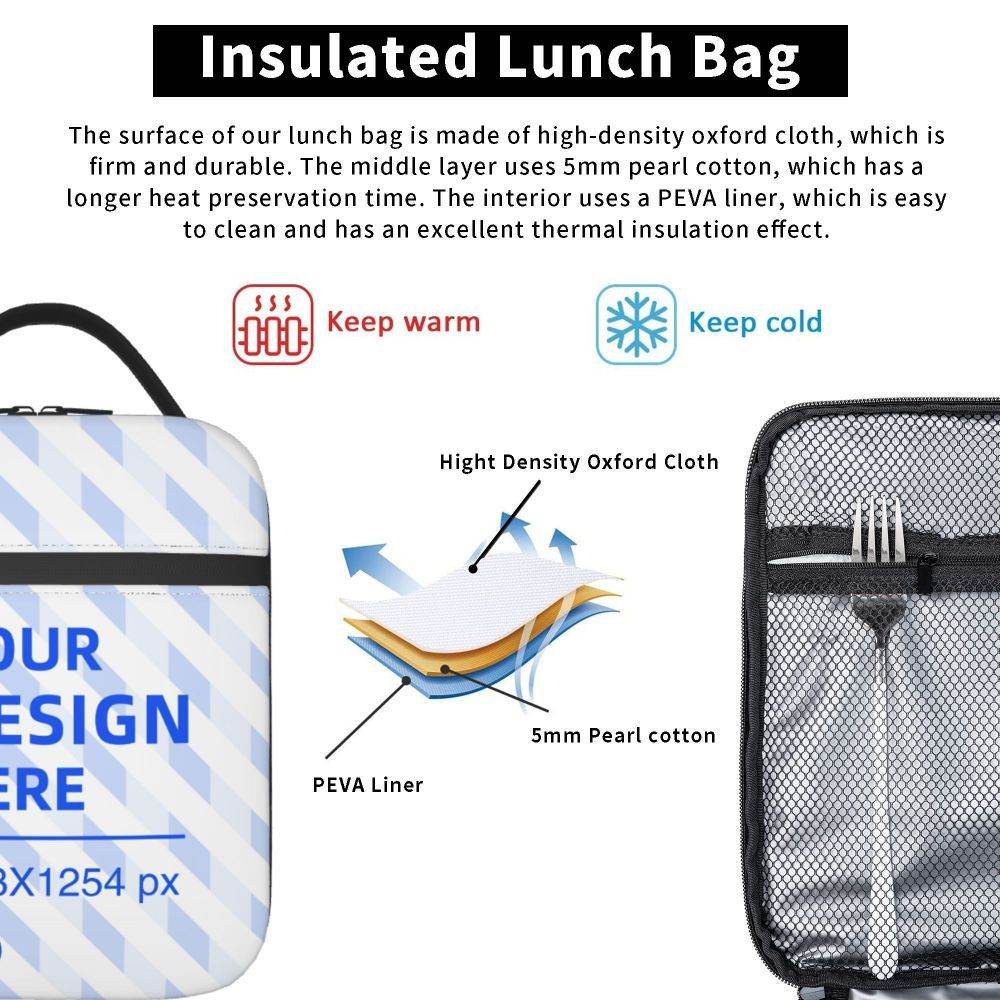 Preschool Kids Personalized Lunch Bag