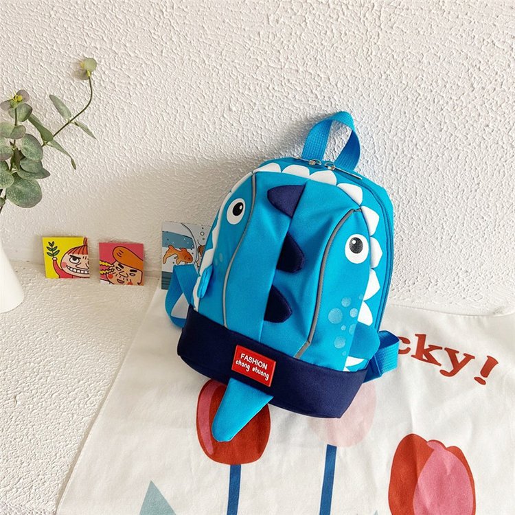 Children's Dinosaur Oxford Backpack – Waterproof Kids School Bag | Dark Blue, Green, Red, Navy & Sky Blue