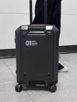 Hard Shell Carry On Luggage Spinner Suitcase – Compact Cabin Travel Trolley 20 inch