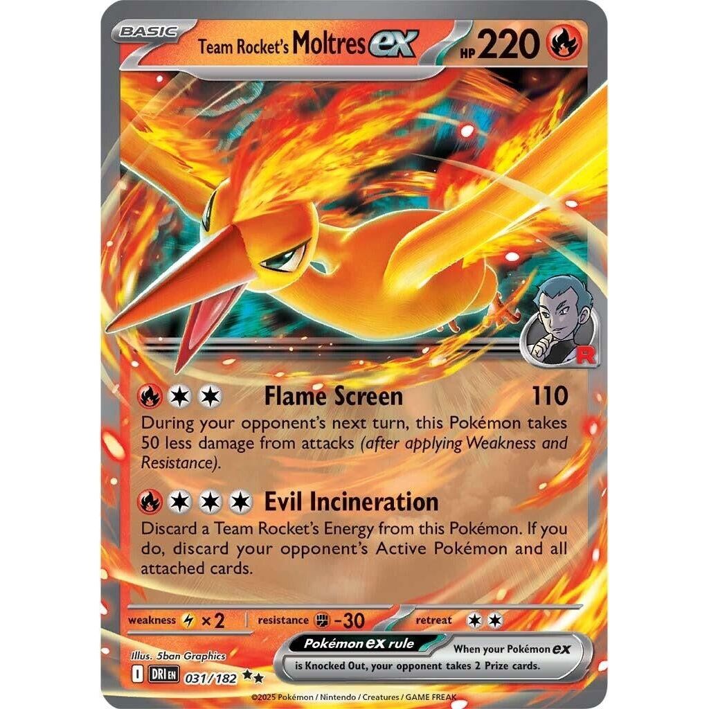 Team Rocket's Moltres ex (031/182) (DRI)