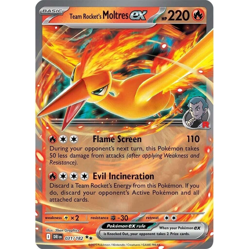 Team Rocket's Moltres ex (031/182) (DRI)