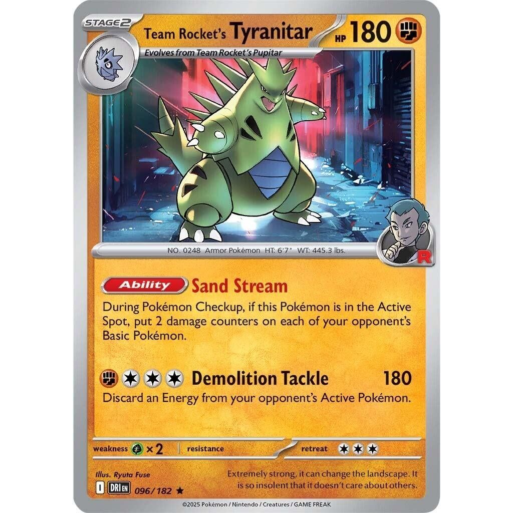 Team Rocket's Tyranitar (096/182) (DRI)