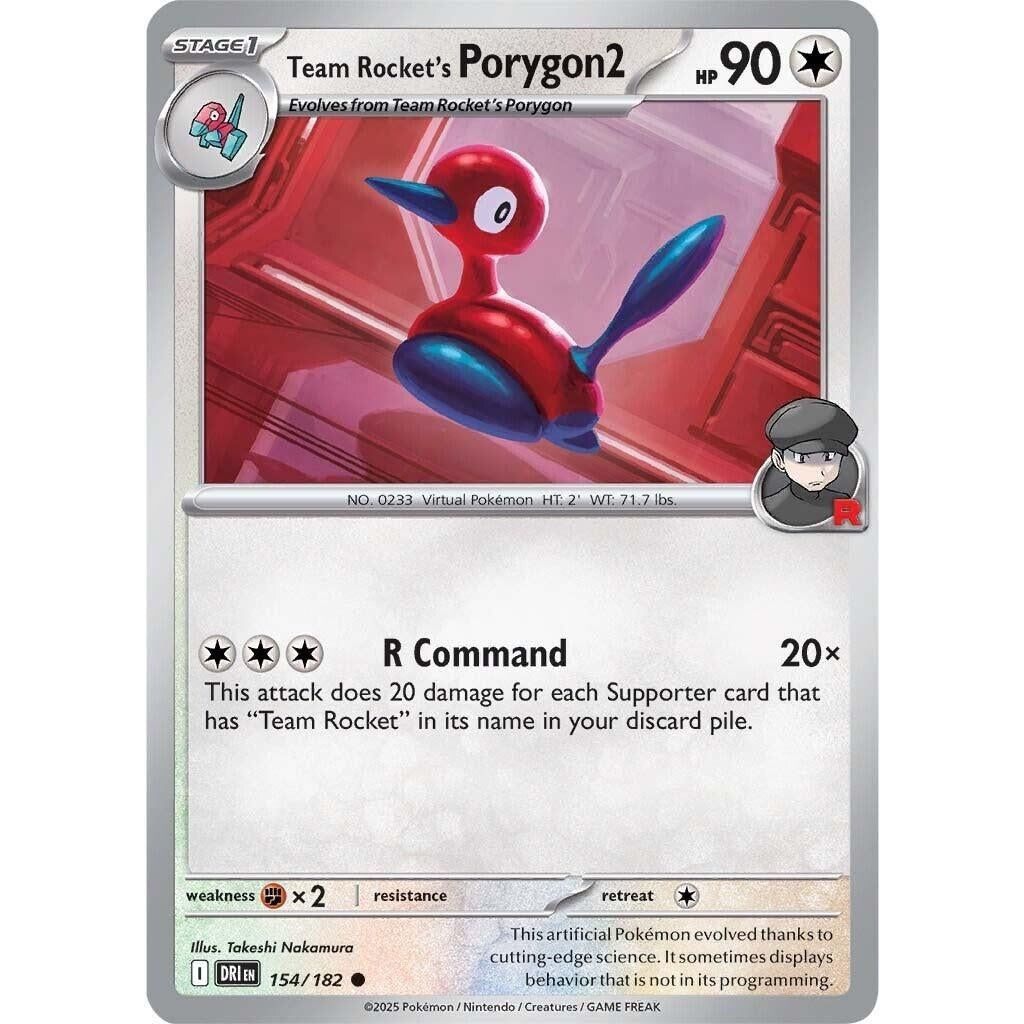 Team Rocket's Porygon2 (154/182) (DRI)