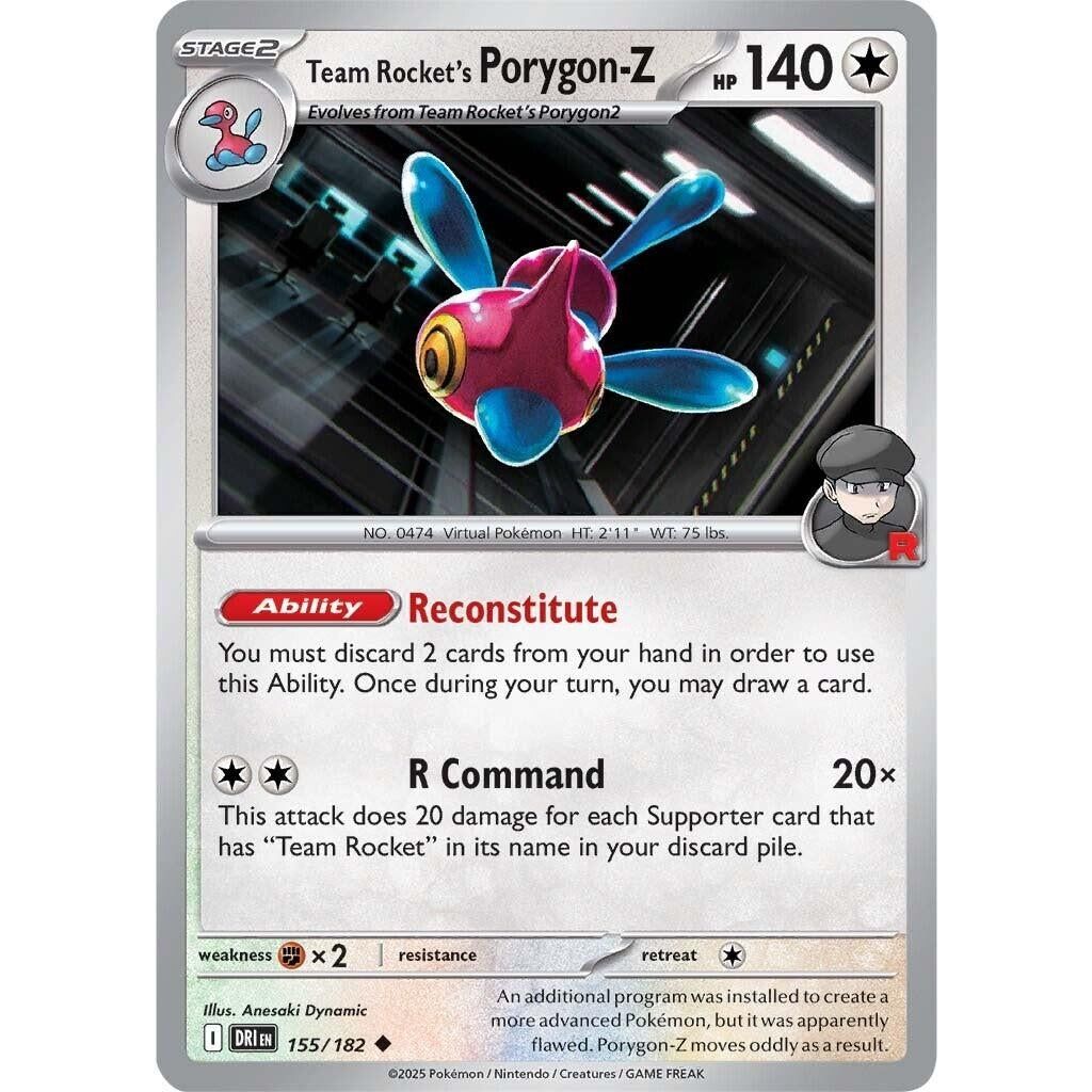 Team Rocket's Porygon-Z (155/182) (DRI)